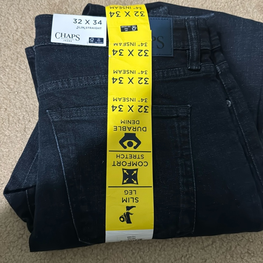 Chaps blue jeans, slim straight 32x34 | New